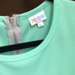Lularoe Amelia teal/black Size L